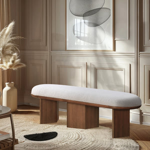 French Boucle Serena Bench