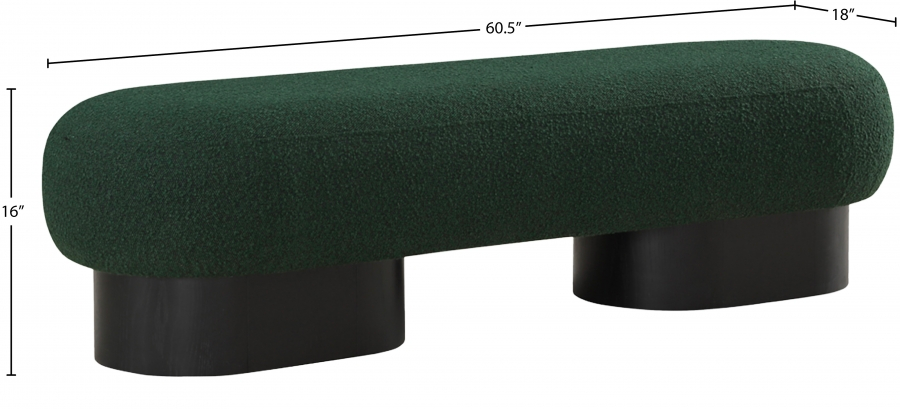 French Boucle Serena Bench